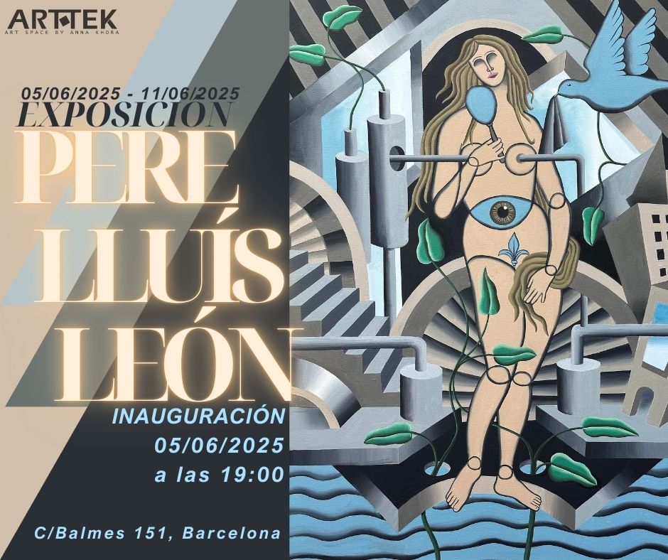 Invitación a la exposición individual de Pere Lluís León "Vida en color"